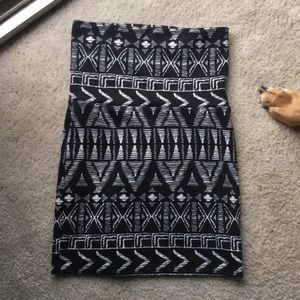 Arizona print black skirt